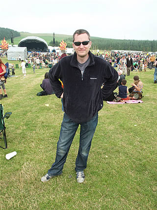 Radiodubster's Steve hangs out at Wickerman(26/7/08) while recording Dubster's September festival special